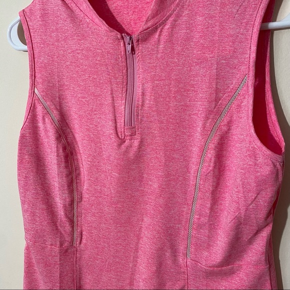 WOWENY Women’s Pink 1/4 Zip Golf Tank M - Picture 4 of 11